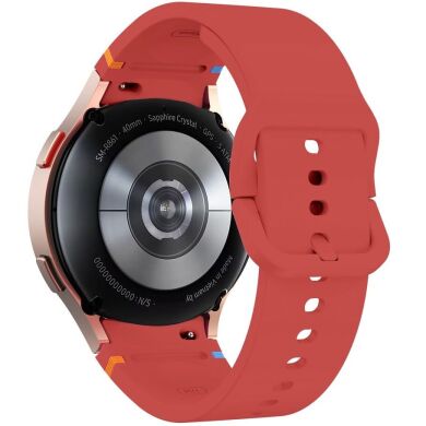 Ремінець Deexe Elino Strap для Samsung Galaxy Watch 4 / 5 / 6 / 7 / FE (40mm) - Red