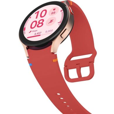 Ремінець Deexe Elino Strap для Samsung Galaxy Watch 4 / 5 / 6 / 7 / FE (40mm) - Red