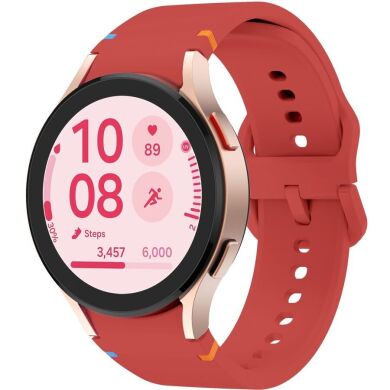 Ремінець Deexe Elino Strap для Samsung Galaxy Watch 4 / 5 / 6 / 7 / FE (40mm) - Red