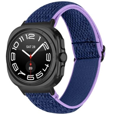 Ремешок Deexe Knitted Strap для Samsung Galaxy Watch Ultra (2025) - Purple / Blue