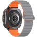 Ремешок Deexe Magnetic Strap для Samsung Galaxy Watch Ultra (47mm) - Grey / Orange. Фото 1 из 7