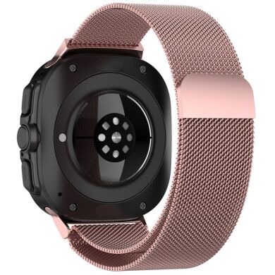 Ремешок Deexe Milanese Stainless Steel для Samsung Galaxy Watch Ultra (47mm) - Rose Pink