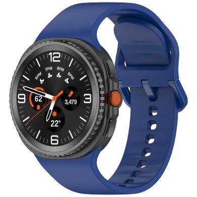 Ремешок Deexe Silicone Band для Samsung Galaxy Watch 8 (40/44mm) / 8 Classic - Blue
