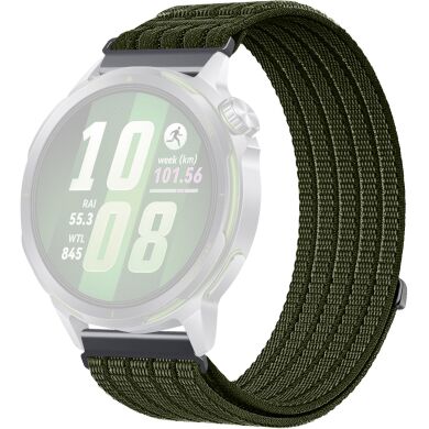 Ремінець Deexe Soft Weave для для годинників з шириною кріплення 22мм - Dark Green