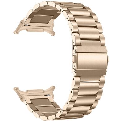 Ремешок Deexe Stainless Steel для Samsung Galaxy Watch 8 (40/44mm) / 8 Classic / Ultra (2025) - Retro Gold