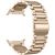 Ремінець Deexe Stainless Steel для Samsung Galaxy Watch 8 (40/44mm) / 8 Classic (43/47mm) / Ultra 2 - Retro Gold