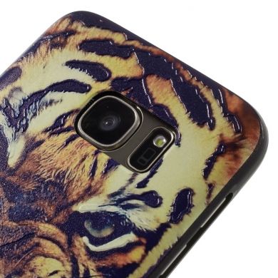 Силиконовый чехол UniCase Color для Samsung Galaxy S7 (G930) - Angry Tiger