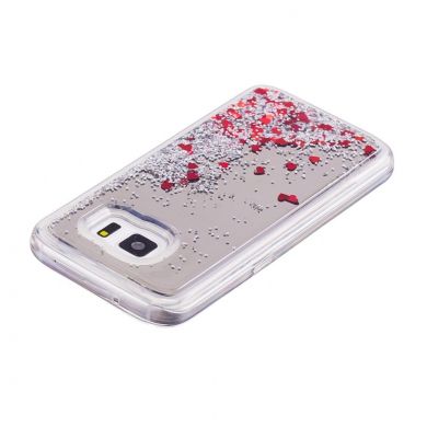Силіконова накладка Deexe Fashion Glitter для Samsung Galaxy S7 (G930) - Silver