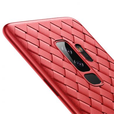 Силиконовый чехол BASEUS Woven Texture для Samsung Galaxy S9+ (G965) - Red