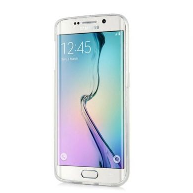 Силиконовая накладка Deexe Life Style для Samsung Galaxy S6 edge (G925) - Rose Pattern