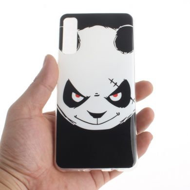Силиконовый (TPU) чехол Deexe Life Style для Samsung Galaxy A7 2018 (A750) - Angry Panda
