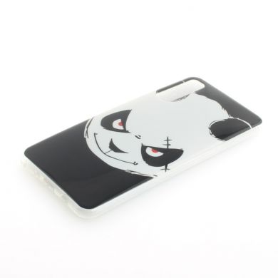 Силиконовый (TPU) чехол Deexe Life Style для Samsung Galaxy A7 2018 (A750) - Angry Panda
