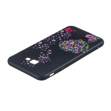 Силіконовий (TPU) чохол Deexe Life Style для Samsung Galaxy J4+ (J415) - Flowered Girl and Butterfly
