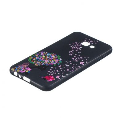 Силіконовий (TPU) чохол Deexe Life Style для Samsung Galaxy J4+ (J415) - Flowered Girl and Butterfly