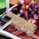Силиконовый (TPU) чехол Deexe Liquid Glitter для Samsung Galaxy A03s (A037) - Diamond Gold Hearts. Фото 5 из 7