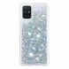 Силиконовый (TPU) чехол Deexe Liquid Glitter для Samsung Galaxy A71 (A715) - Baby Blue. Фото 3 из 7
