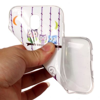 Силиконовый (TPU) чехол Deexe LumiCase для Samsung Galaxy J5 2017 (J530) - Owl's Family