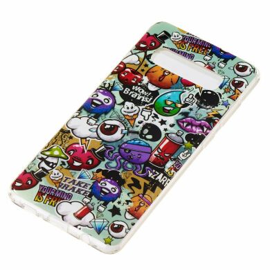 Силиконовый (TPU) чехол Deexe LumiCase для Samsung Galaxy S10 Plus (G975) - Wow, Brains