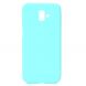 Силіконовий (TPU) чохол Deexe Matte Case для Samsung Galaxy J6+ (J610) - Cyan