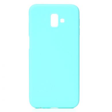 Силіконовий (TPU) чохол Deexe Matte Case для Samsung Galaxy J6+ (J610) - Cyan