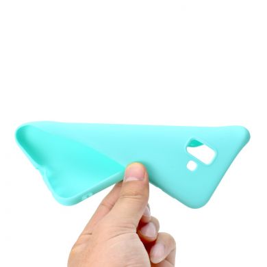 Силіконовий (TPU) чохол Deexe Matte Case для Samsung Galaxy J6+ (J610) - Cyan