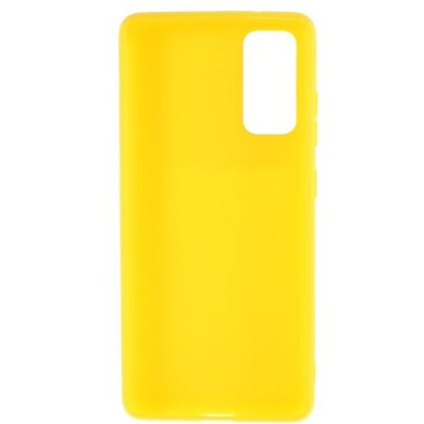 Силиконовый (TPU) чехол Deexe Matte Case для Samsung Galaxy S20 FE (G780) - Yellow