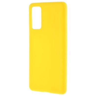Силіконовий (TPU) чохол Deexe Matte Case для Samsung Galaxy S20 FE (G780) - Yellow