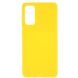Силиконовый (TPU) чехол Deexe Matte Case для Samsung Galaxy S20 FE (G780) - Yellow. Фото 1 из 6