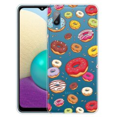 Силиконовый (TPU) чехол Deexe Pretty Glossy для Samsung Galaxy A02 (A022) / M02 - Doughnut