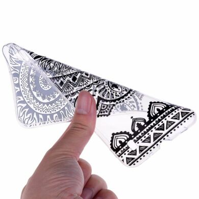 Силіконовий (TPU) чохол Deexe Pretty Glossy для Samsung Galaxy A10 (A105) - Black Mandala