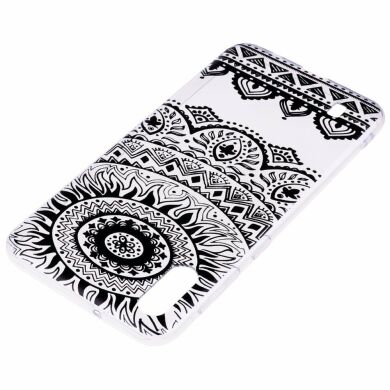 Силіконовий (TPU) чохол Deexe Pretty Glossy для Samsung Galaxy A10 (A105) - Black Mandala