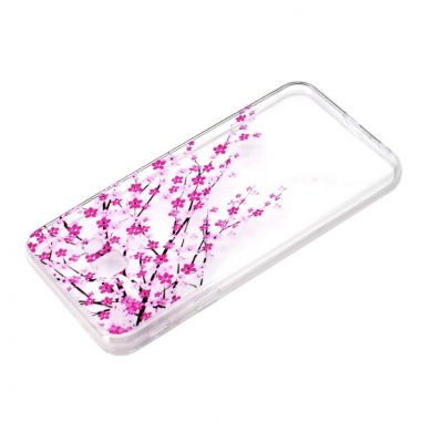 Силиконовый (TPU) чехол Deexe Pretty Glossy для Samsung Galaxy J4+ (J415) - Cherry Blossom