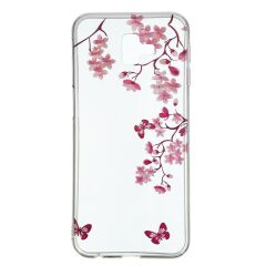 Силіконовий (TPU) чохол Deexe Pretty Glossy для Samsung Galaxy J6+ (J610), Flowers and Butterflies
