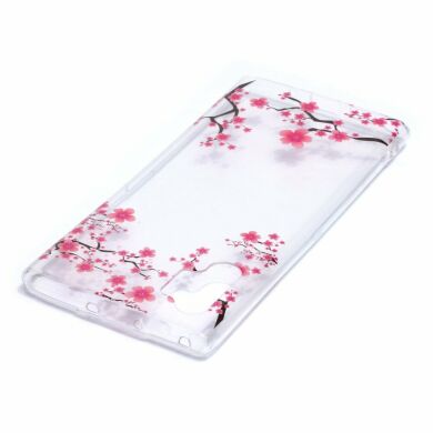 Силіконовий (TPU) чохол Deexe Pretty Glossy для Samsung Galaxy Note 10+ (N975) - Red Flowers