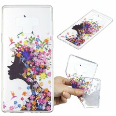 Силіконовий (TPU) чохол Deexe Pretty Glossy для Samsung Galaxy Note 9 (N960) - Flowered Girl