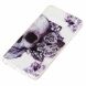 Силіконовий (TPU) чохол Deexe Pretty Glossy для Samsung Galaxy S10e (G970) - Skull and Flower