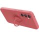 Силіконовий (TPU) чохол з кільцем Deexe Color Shell для Samsung Galaxy S26 FE - Red