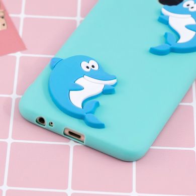 Силіконовий (TPU) чохол UniCase 3D Cartoon Pattern для Samsung Galaxy A6+ 2018 (A605) - Dolphin Pattern