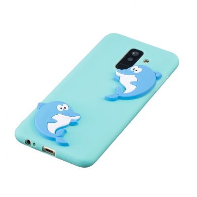 Силіконовий (TPU) чохол UniCase 3D Cartoon Pattern для Samsung Galaxy A6+ 2018 (A605) - Dolphin Pattern