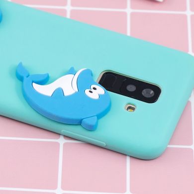 Силіконовий (TPU) чохол UniCase 3D Cartoon Pattern для Samsung Galaxy A6+ 2018 (A605) - Dolphin Pattern