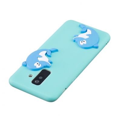 Силіконовий (TPU) чохол UniCase 3D Cartoon Pattern для Samsung Galaxy A6+ 2018 (A605) - Dolphin Pattern