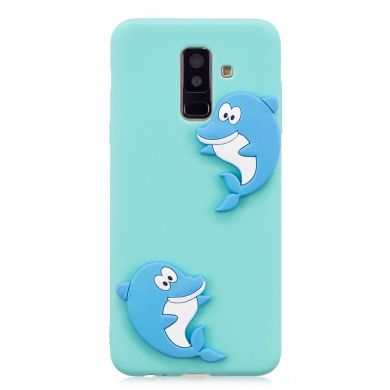 Силіконовий (TPU) чохол UniCase 3D Cartoon Pattern для Samsung Galaxy A6+ 2018 (A605) - Dolphin Pattern