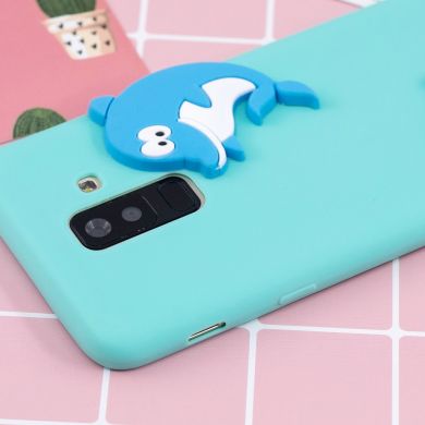 Силіконовий (TPU) чохол UniCase 3D Cartoon Pattern для Samsung Galaxy A6+ 2018 (A605) - Dolphin Pattern