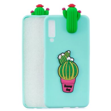 Силіконовий (TPU) чохол UniCase 3D Pattern для Samsung Galaxy A7 2018 (A750) - Cactus