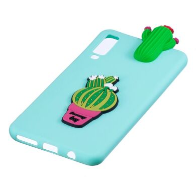 Силіконовий (TPU) чохол UniCase 3D Pattern для Samsung Galaxy A7 2018 (A750) - Cactus