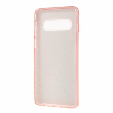 Силіконовий (TPU) чохол UniCase Glitter Cover для Samsung Galaxy S10 (G973), Rose Gold