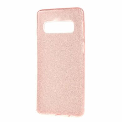 Силіконовий (TPU) чохол UniCase Glitter Cover для Samsung Galaxy S10 (G973), Rose Gold