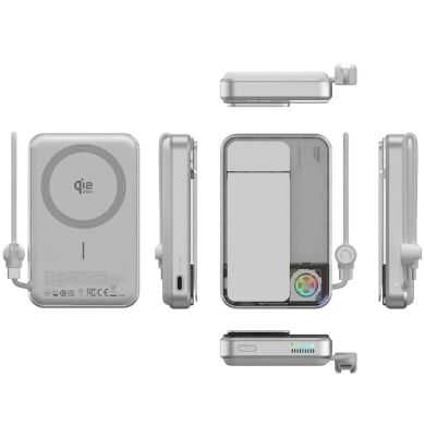 Внешний аккумулятор Sharge ICE Mag3 35W (10000mAh) + кабель Type-C - White