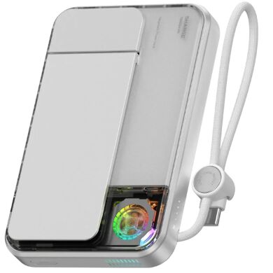 Внешний аккумулятор Sharge ICE Mag3 35W (10000mAh) + кабель Type-C - White