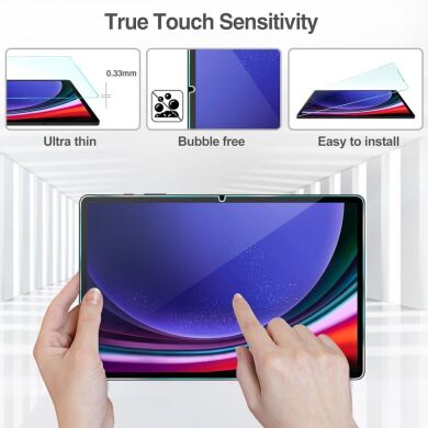 Захисне скло Deexe HD Glass для Samsung Galaxy Tab S9 FE Plus (X610/616) - Transparent